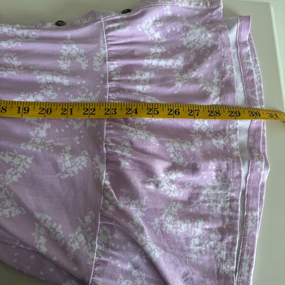 Wonderly Purple Top Size 1X Babydoll Peplum Lavender Ruffle Flowy Feminine - Picture 9 of 9